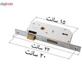 قفل درب کلیدی دلتا مدل ۰۳۲ سایز ۶.۵ سانت